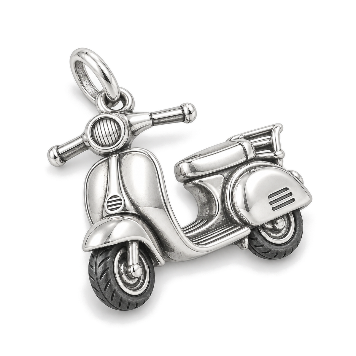 City Scooter Charm — Silver Super Macro | charm-topics-remaining-444-2026-09-14 | topic-306