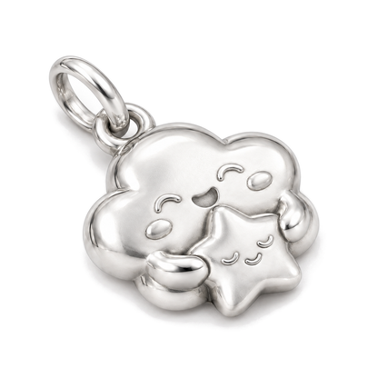 Cloud & Star Charm — Silver Super Macro | charm-topics-remaining-444-2026-09-14 | topic-079