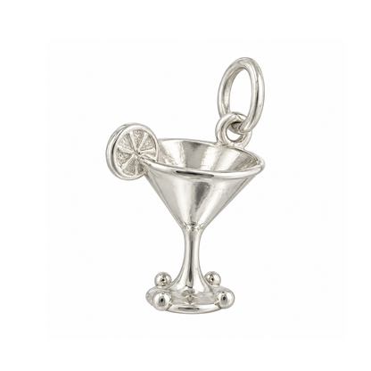 Cocktail Glass and Four Dots Charm — Silver — 50-works-silver-20260916-12