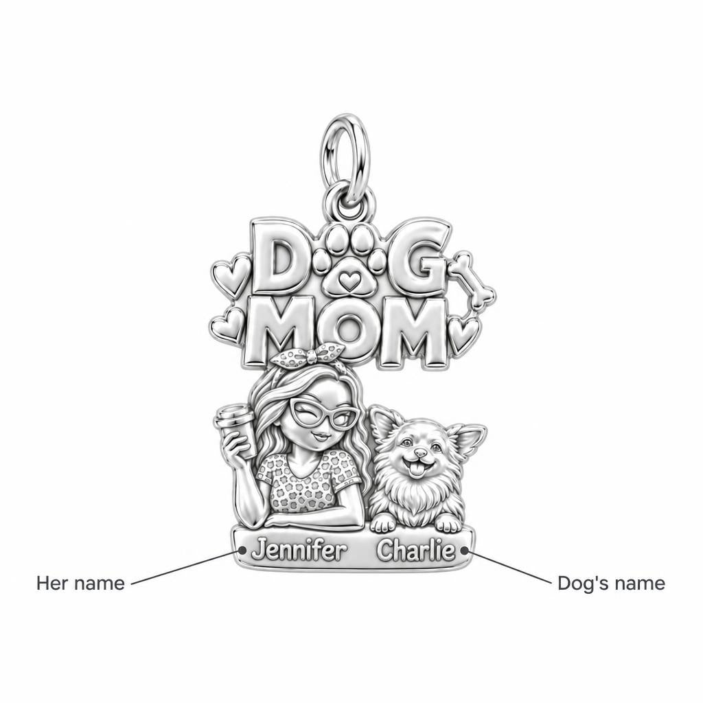 Coffee and Cuddles Charm Bracelet – Personalized Dog Mom Gift – personalization guide