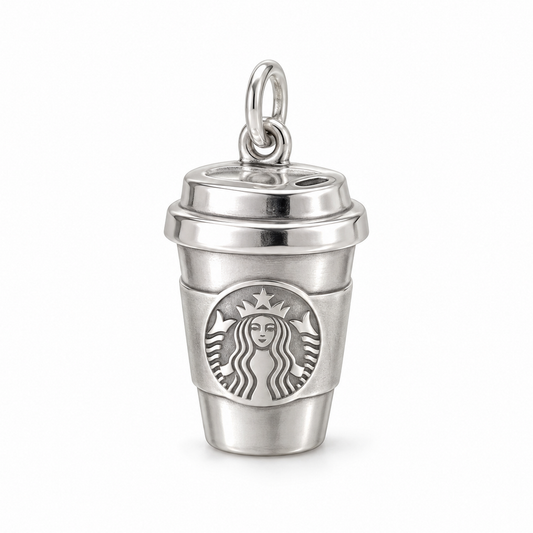 Coffee Break Cup Charm — Silver | charm-topics-remaining-444-2026-09-14 | topic-375