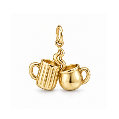 Coffee Conversation Charm — Gold | charm-topics-remaining-444-2026-09-14 | topic-381