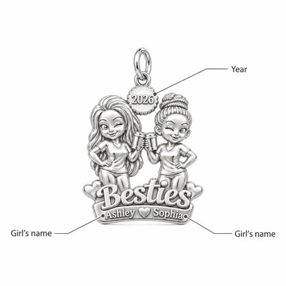 Coffee Date Besties Charm Bracelet – Personalized Best Friend Gift – personalization guide