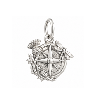 Compass and Thistle Charm — Silver — 50-works-silver-20260916-83