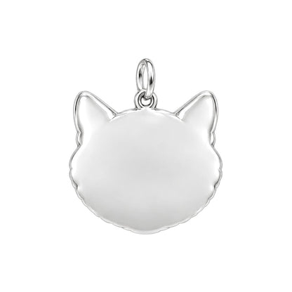Contented Furry Friend Charm Bracelet Set – back of the charm, engraving area