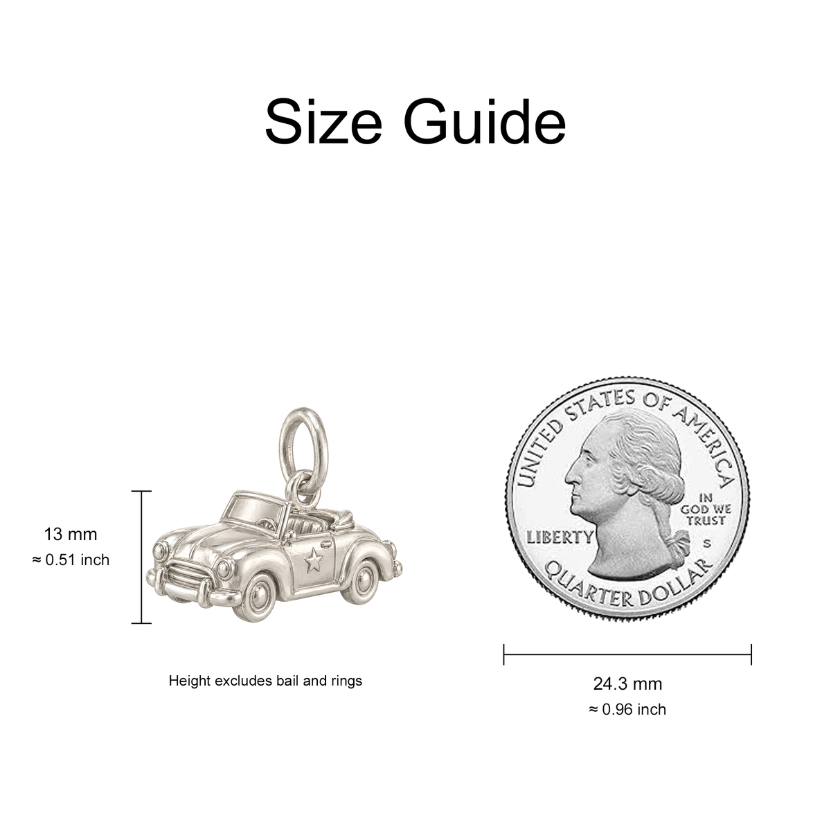 Convertible and Star Charm — Size Guide — 13 mm body excluding bail and rings — 50-works-silver-20260916-96