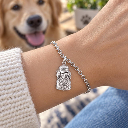 Cool Companion Dog Charm Bracelet Set – worn / in use