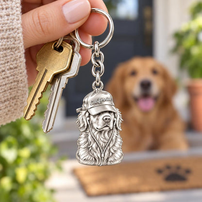 Cool Companion Dog Charm Keychain – worn / in use