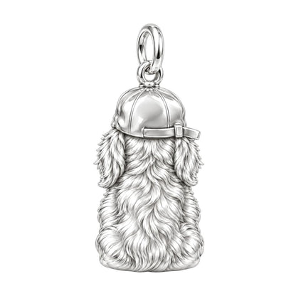 Cool Companion Dog Charm Necklace Set – back of the charm, engraving area