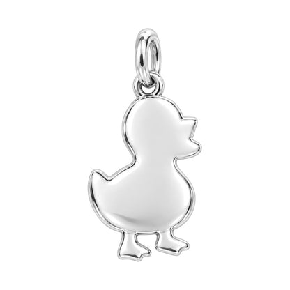 Cool Rubber Duckie Charm Bracelet – Personalized Son Gift – back of the charm, engraving area