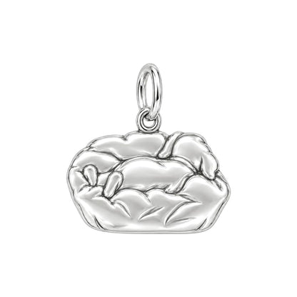 Couch Potato Pup Charm Necklace Set – back of the charm, engraving area