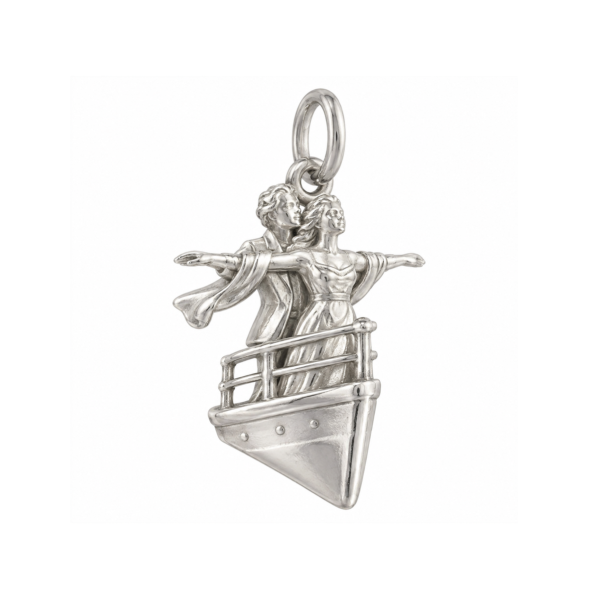 Couple at the Ship Bow Charm — Silver — 50-works-silver-20260916-63