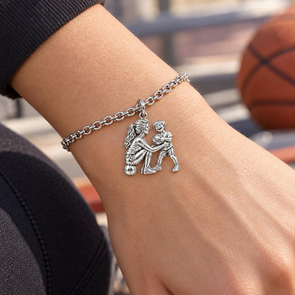 Courtside Connection Charm Bracelet Set – worn / in use