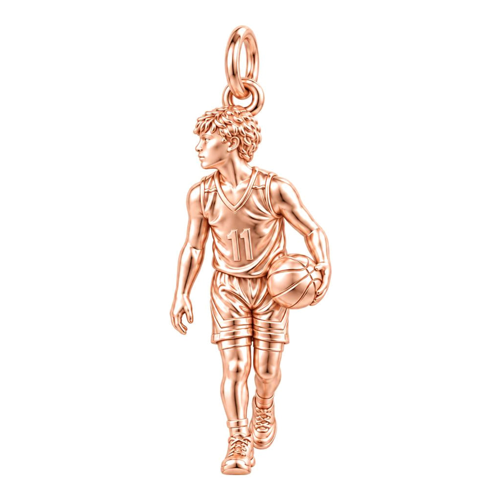 Courtside Dreams Player Charm and Polyester Cord Bracelet Set