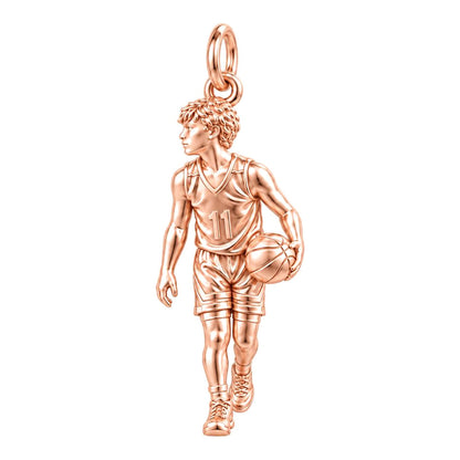 Courtside Dreams Player Charm and Polyester Cord Bracelet Set