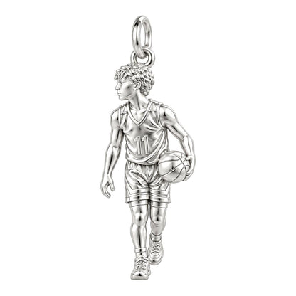 Courtside Dreams Player Charm and Polyester Cord Bracelet Set