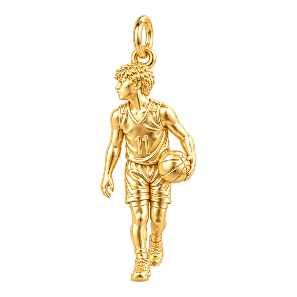 Courtside Dreams Player Charm and Polyester Cord Bracelet Set