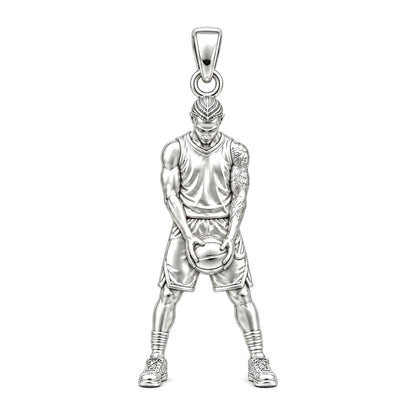 Courtside Focus Athlete Charm and Polyester Cord Bracelet Set