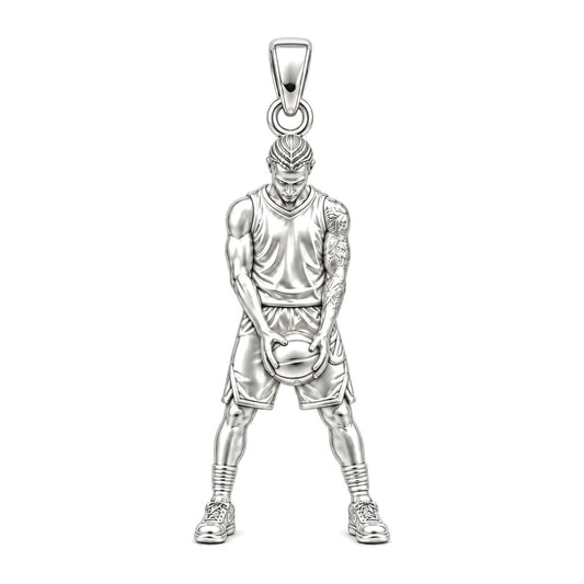 Courtside Focus Athlete Charm and Polyester Cord Bracelet Set