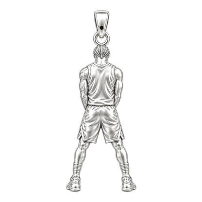 Courtside Focus Athlete Charm and Polyester Cord Bracelet Set