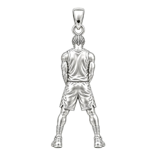 Courtside Focus Athlete Charm and Polyester Cord Bracelet Set