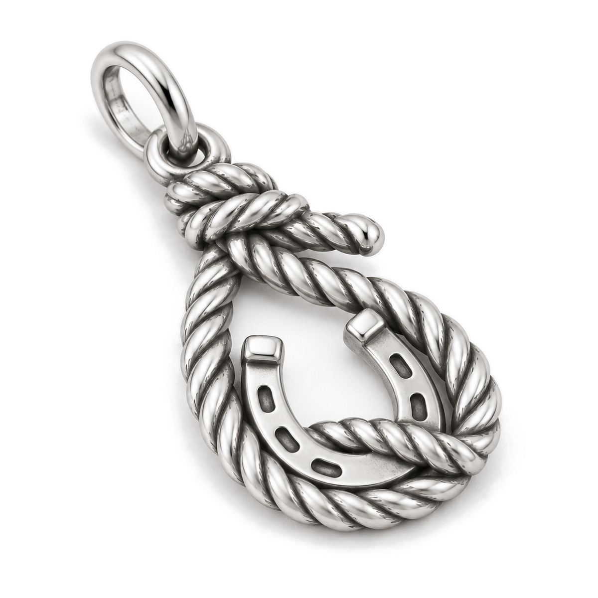 Cowgirl Lasso Charm — Silver Super Macro | charm-topics-remaining-444-2026-09-14 | topic-231