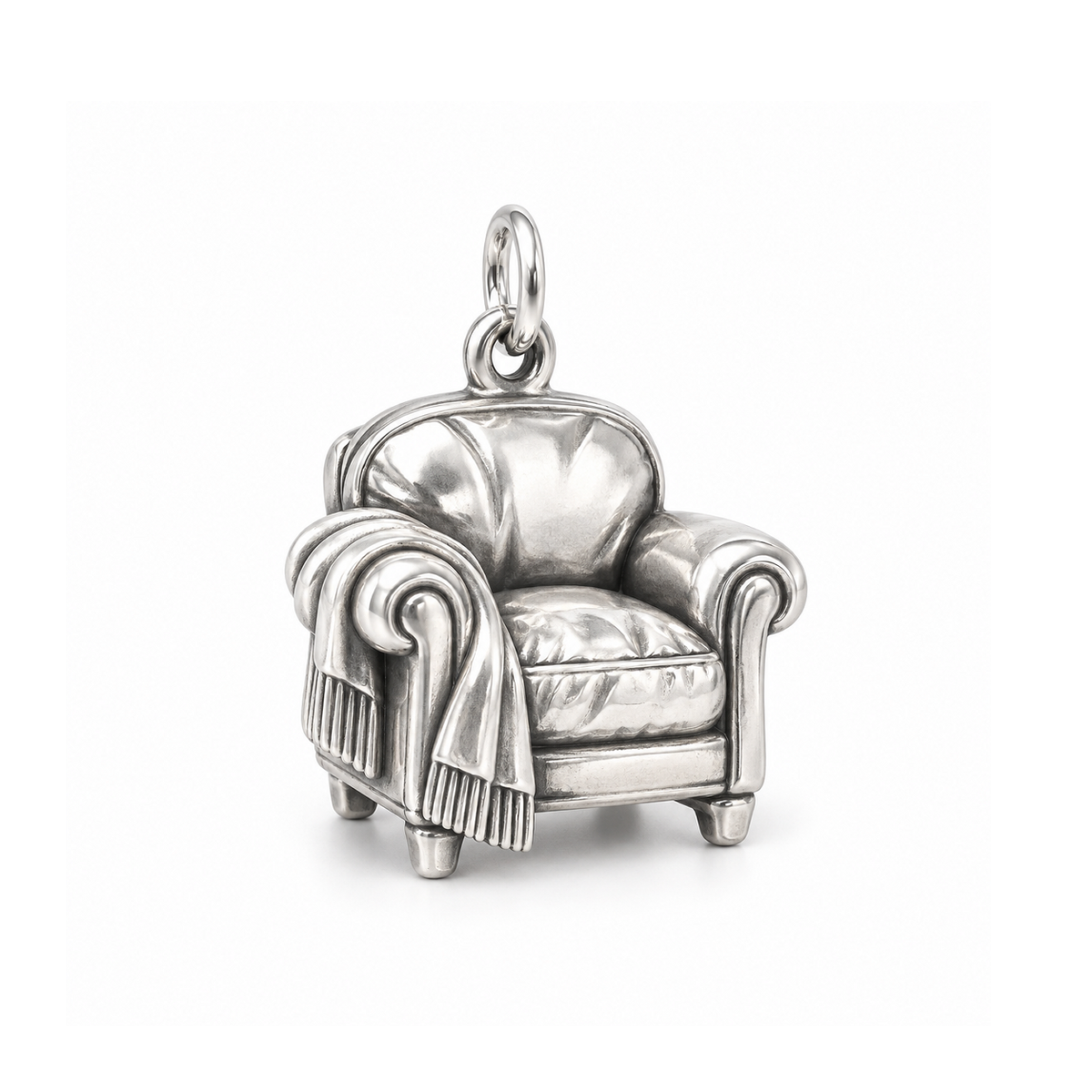 Cozy Armchair Charm — Silver | charm-topics-remaining-444-2026-09-14 | topic-282