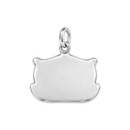 Cozy Bedtime Cuddles Charm Bracelet – Personalized Dog Mom Gift – back of the charm, engraving area