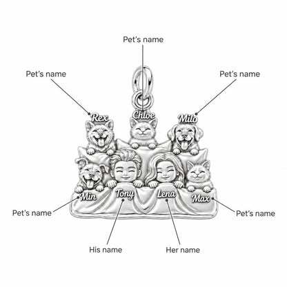Cozy Bedtime Family Charm Bracelet – Personalized Couple Gift – personalization guide