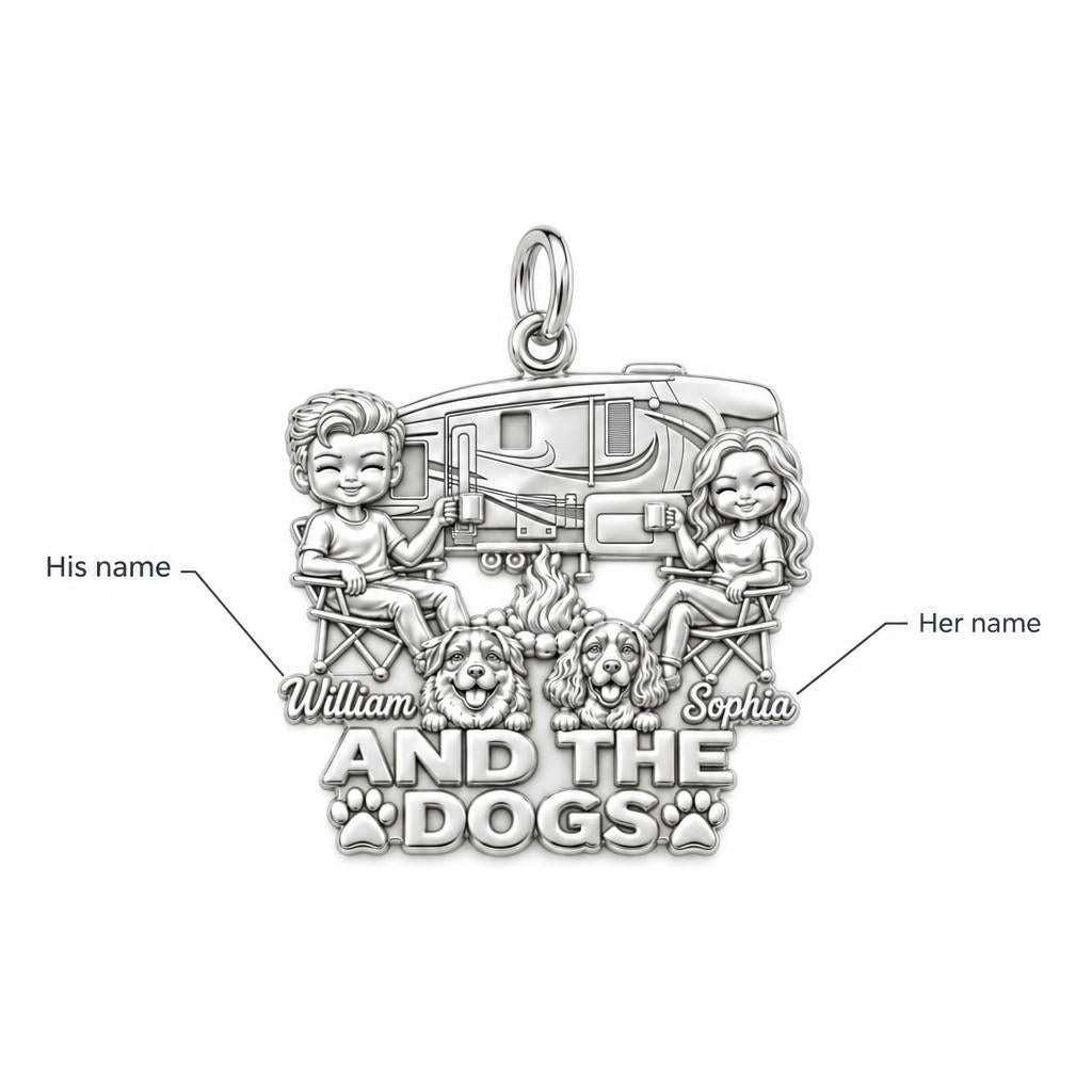Cozy Campfire Caravan Charm Bracelet – Personalized Couple Gift – personalization guide