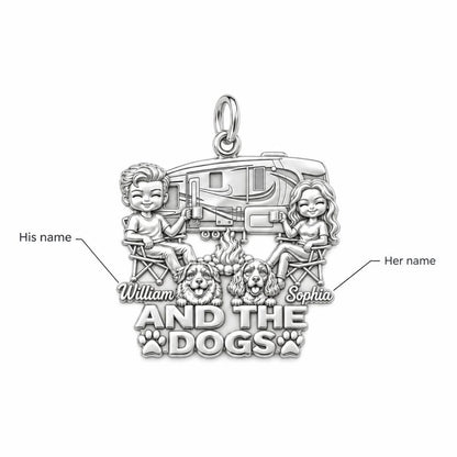 Cozy Campfire Caravan Charm Bracelet – Personalized Couple Gift – personalization guide