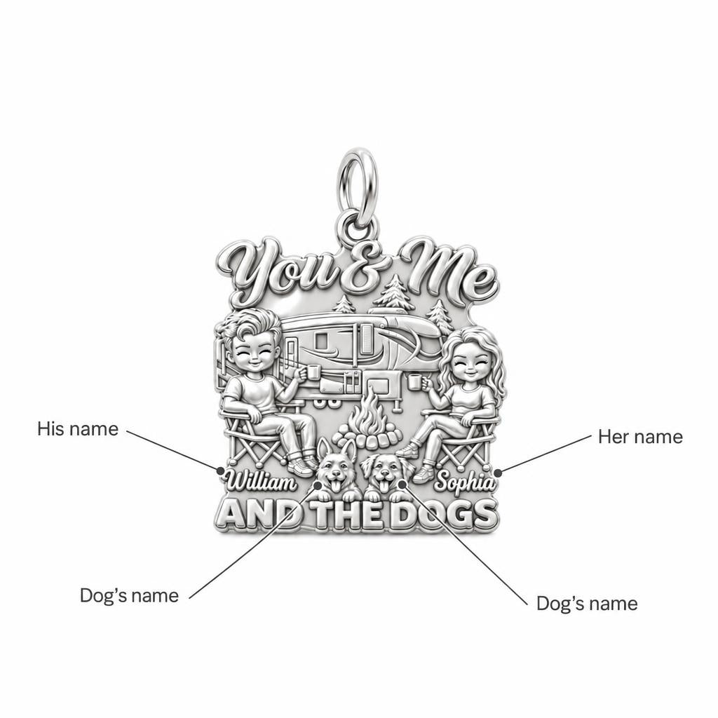 Cozy Campfire Caravan Charm Bracelet – Personalized Couple Gift – personalization guide