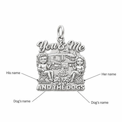 Cozy Campfire Caravan Charm Bracelet – Personalized Couple Gift – personalization guide