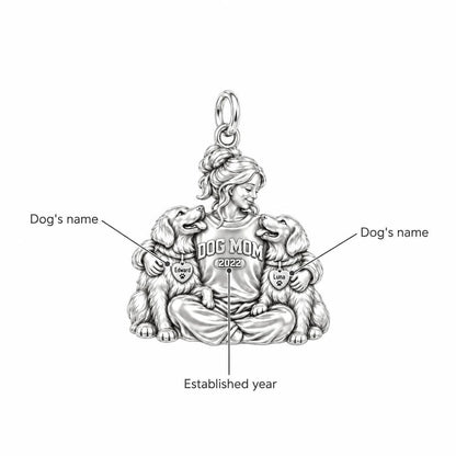 Cozy Dog Mom Hug Charm Bracelet – Personalized Dog Mom Gift – personalization guide
