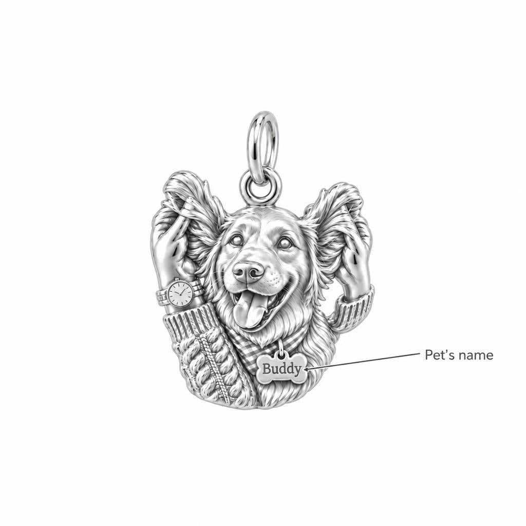 Cozy Ear Rubs Charm Bracelet – Personalized Dog Mom Gift – personalization guide