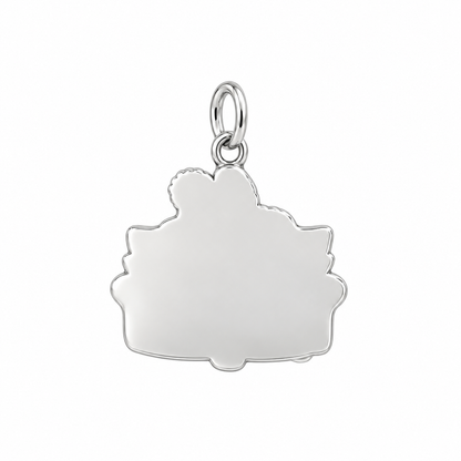 Cozy Home Together Charm Bracelet – Personalized Mom Gift – back of the charm, engraving area