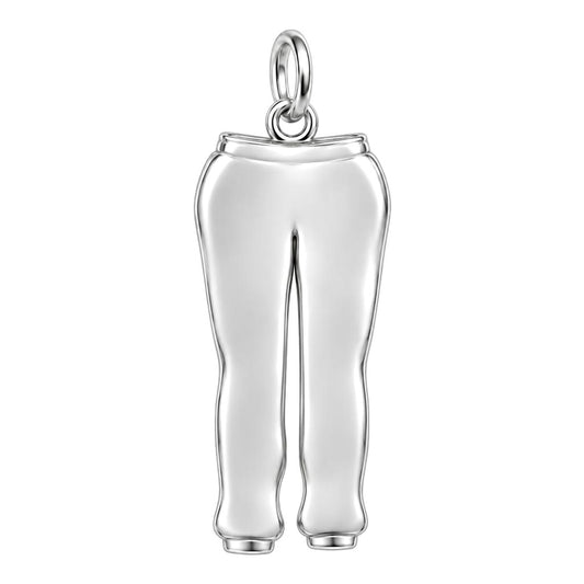 Cozy Love Sweatpants Charm Bracelet – Personalized Husband Gift – back of the charm, engraving area