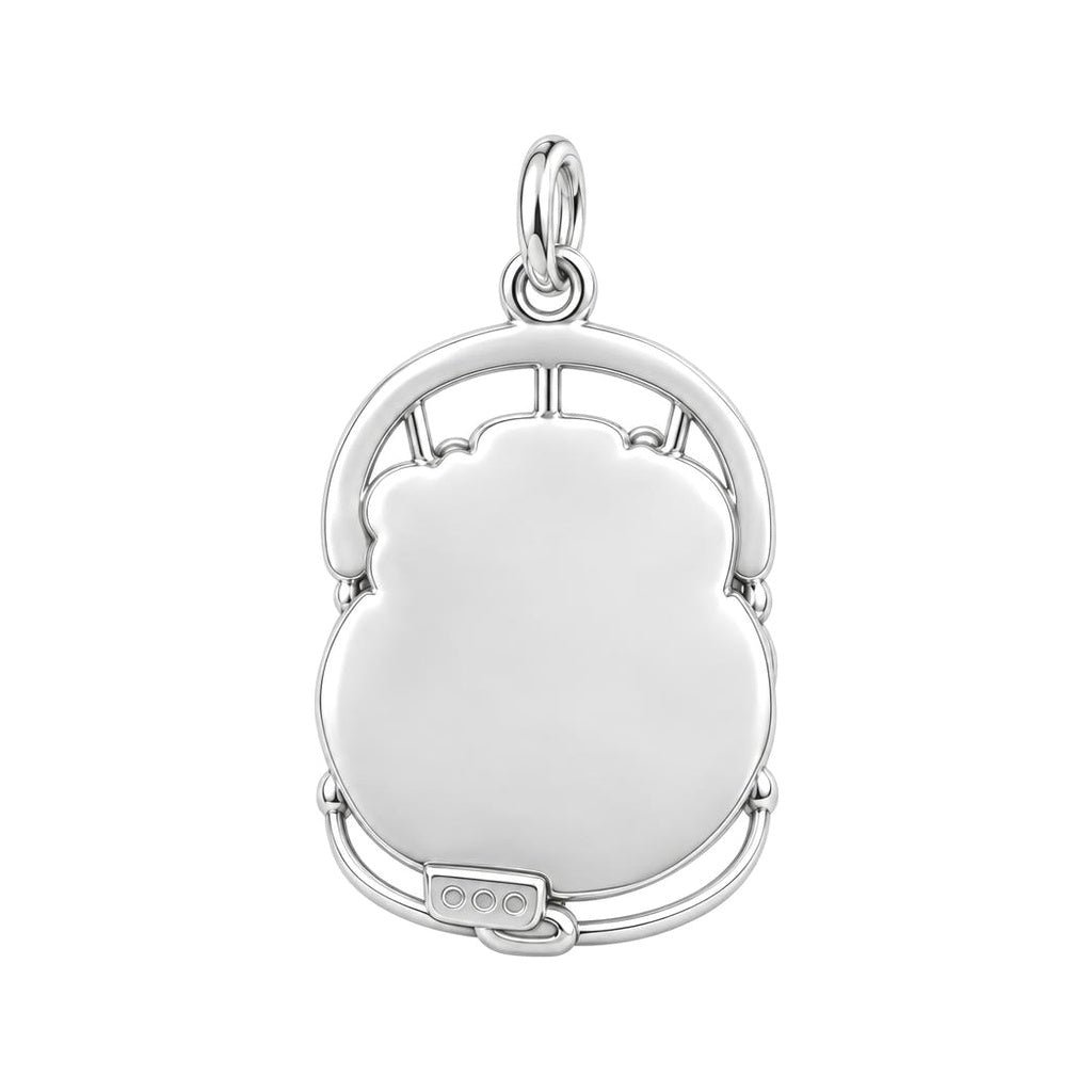 Cozy Twins Bouncer Charm Bracelet – Personalized Mom Gift – back of the charm, engraving area