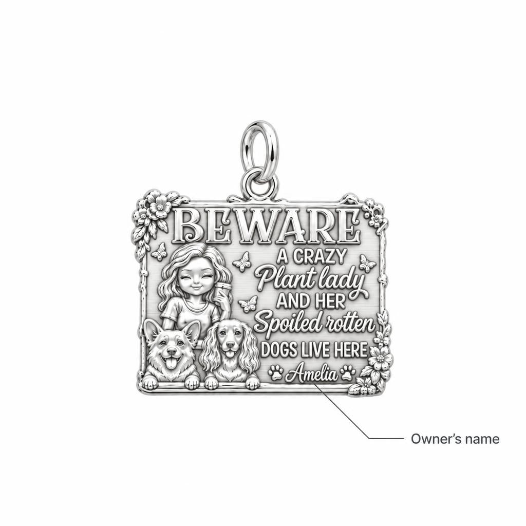 Crazy Plant Lady Charm Bracelet – Personalized Dog Mom Gift – personalization guide