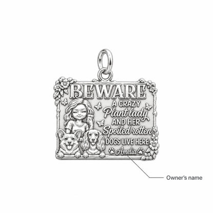 Crazy Plant Lady Charm Bracelet – Personalized Dog Mom Gift – personalization guide