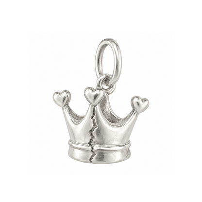 Crown and Four Hearts Charm — Silver — 50-works-silver-20260916-156
