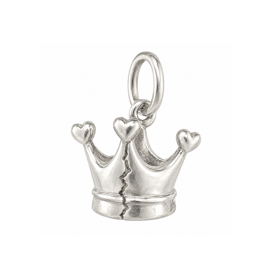 Crown and Four Hearts Charm — Silver — 50-works-silver-20260916-156