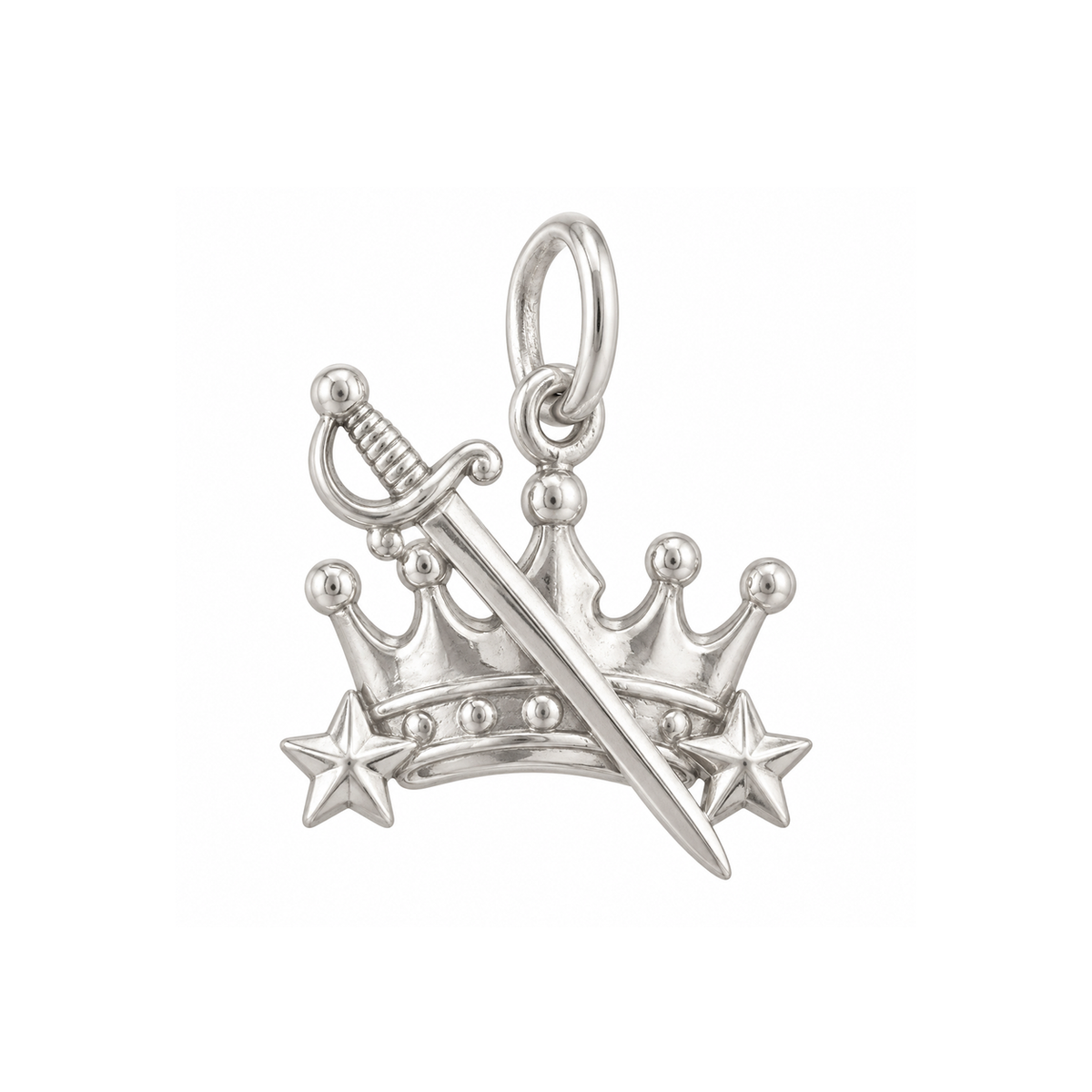 Crown and Sword Charm — Silver — 50-works-silver-20260916-111