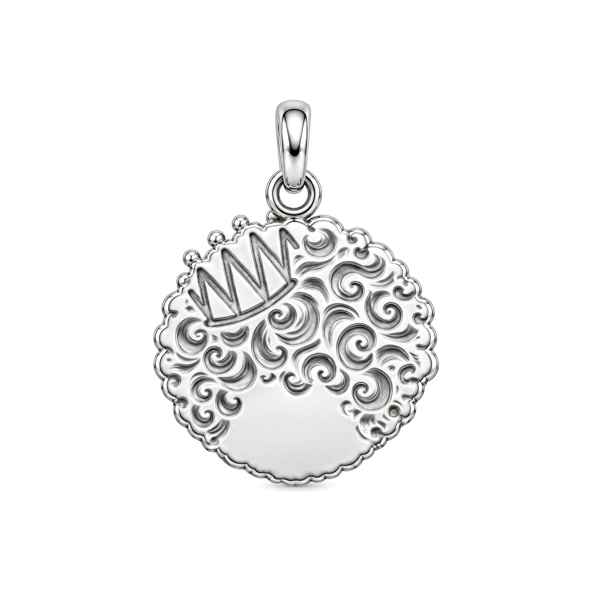 Crowned Soul Girl Charm and Polyester Cord Bracelet Set