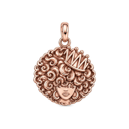 Crowned Soul Girl Charm and Polyester Cord Bracelet Set