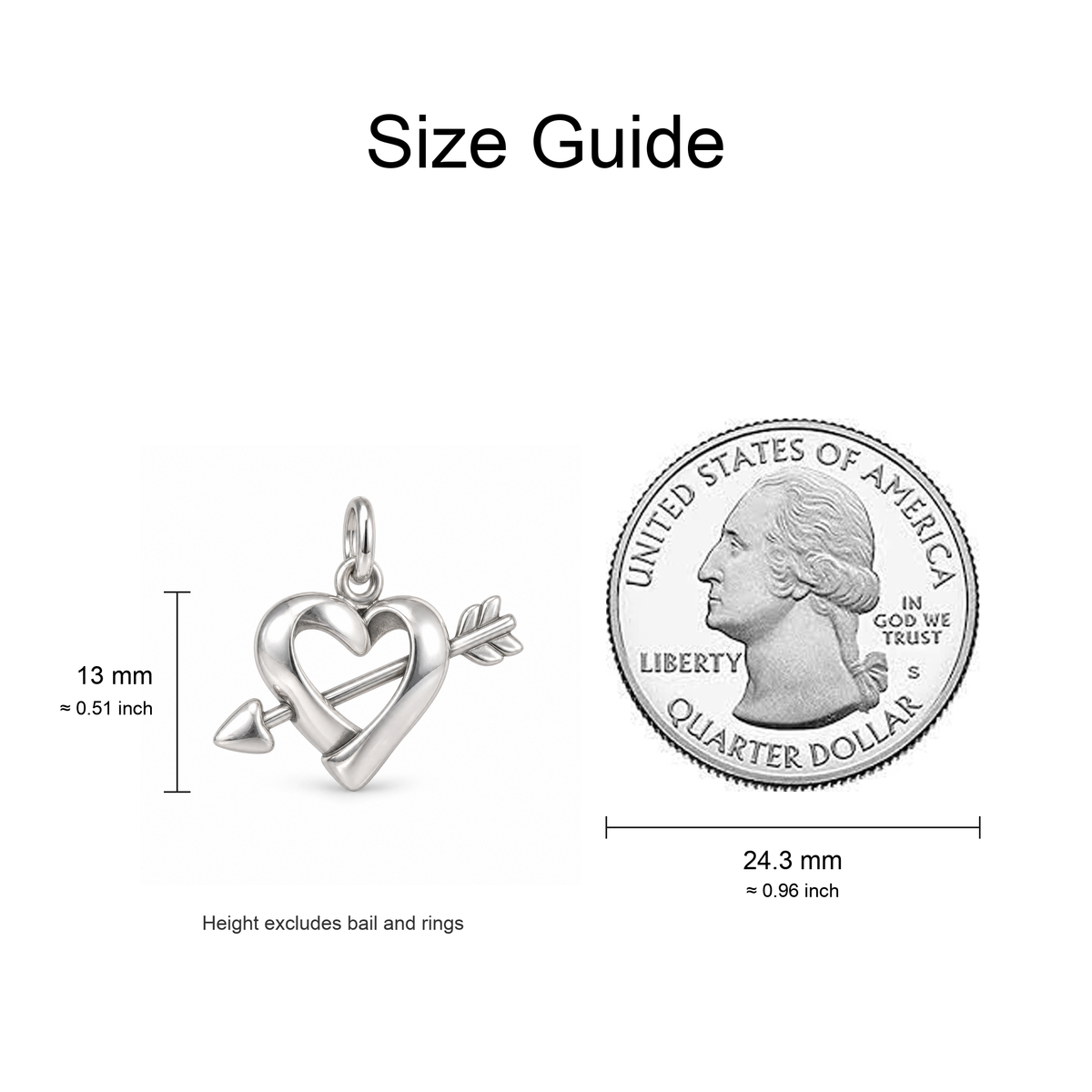 Cupid's Arrow Charm — Size Guide | charm-topics-remaining-444-2026-09-14 | topic-038