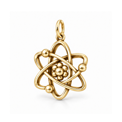 Curious Atom Charm — Gold | charm-topics-remaining-444-2026-09-14 | topic-194