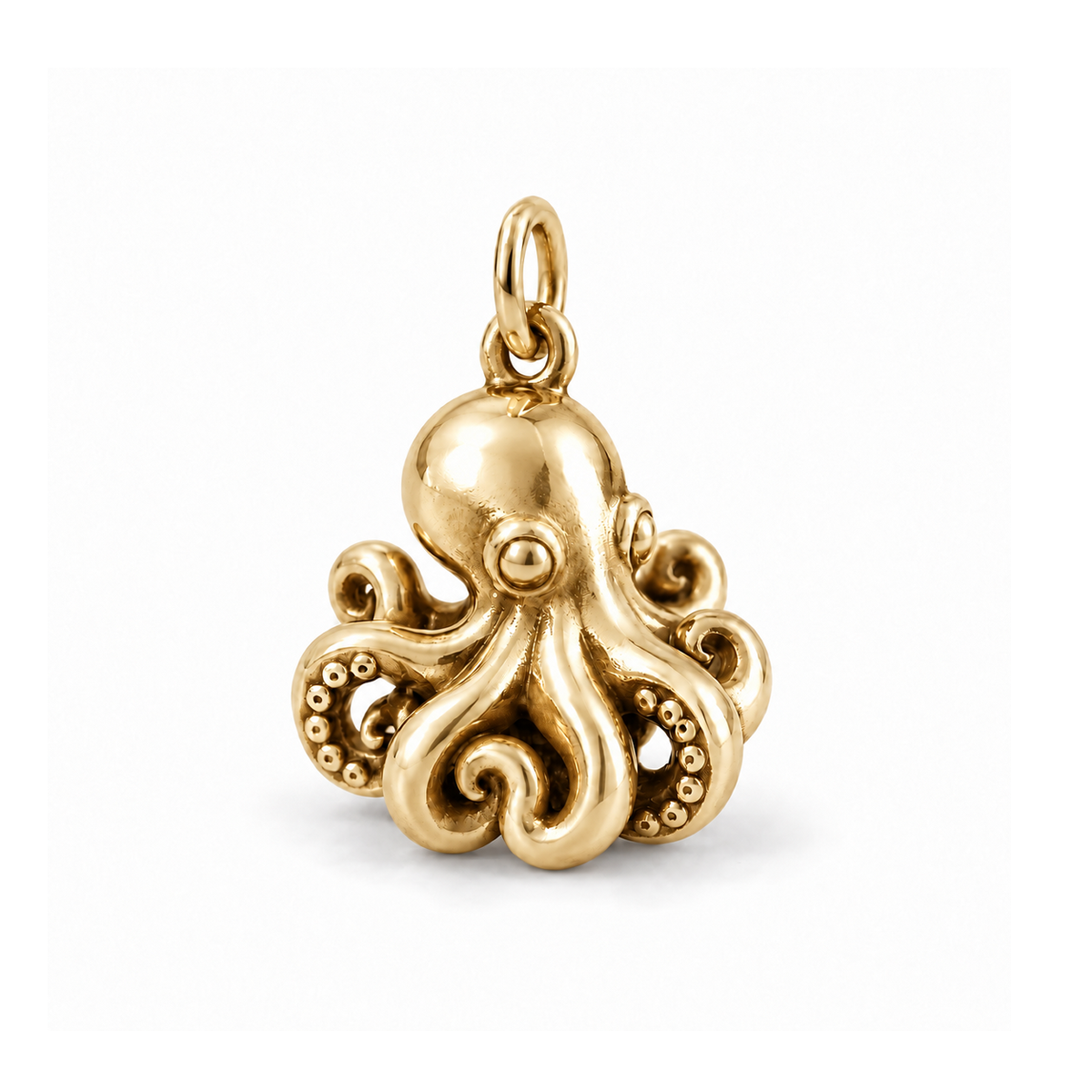 Curious Octopus Charm — Gold | charm-topics-remaining-444-2026-09-14 | topic-116