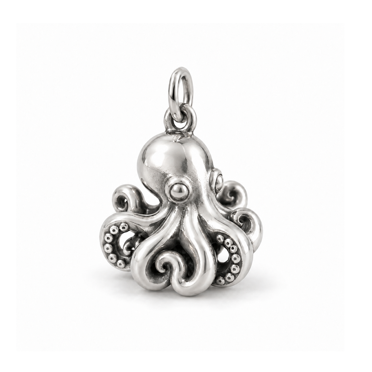 Curious Octopus Charm — Silver | charm-topics-remaining-444-2026-09-14 | topic-116