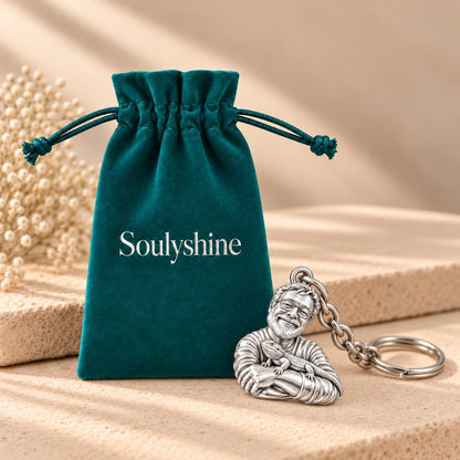 Custom Bearded Dragon Selfie Charm Keychain – Soulyshine velvet gift pouch